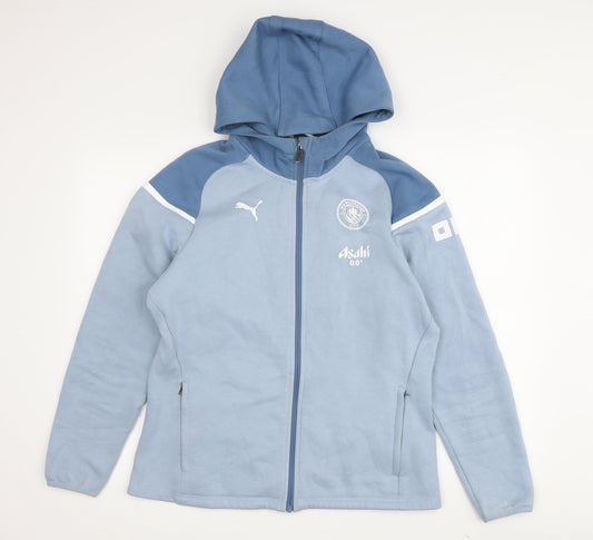 Puma Blue Full Zip Hoodie Unisex M