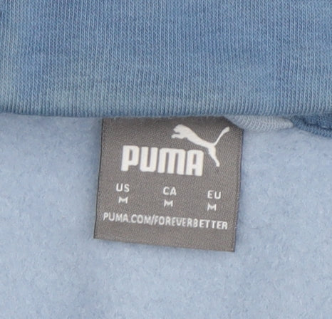 Puma Blue Full Zip Hoodie Unisex M