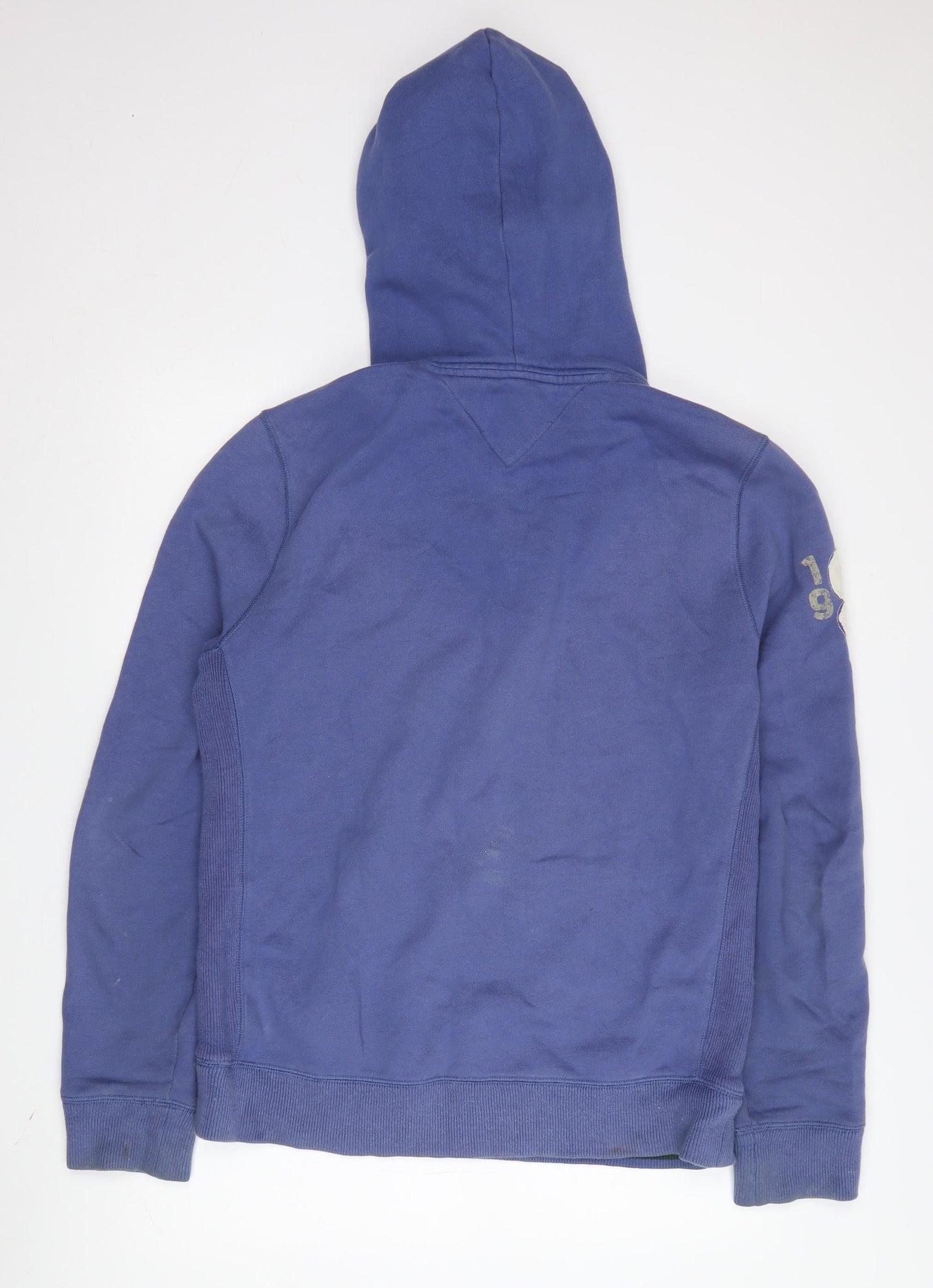 Mens UK Size M Hilfiger Denim Blue Pullover Hoodie