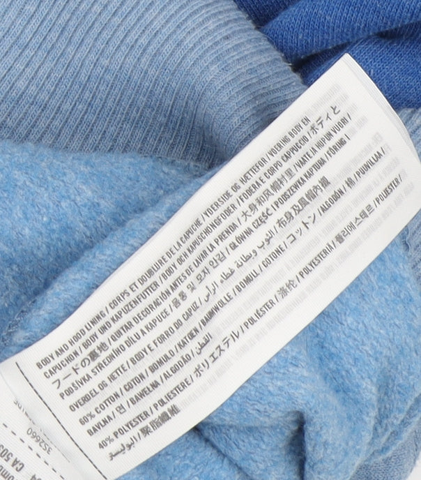 Hollister Boys Blue Full Zip Hoodie - XS, Cotton Blend