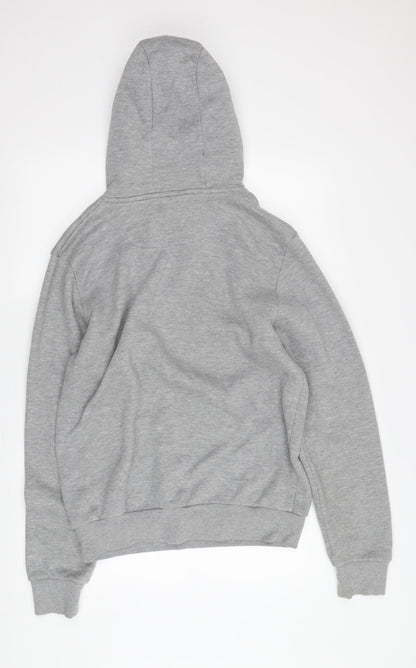 Mens UK Size S Penn Grey Pullover Hoodie