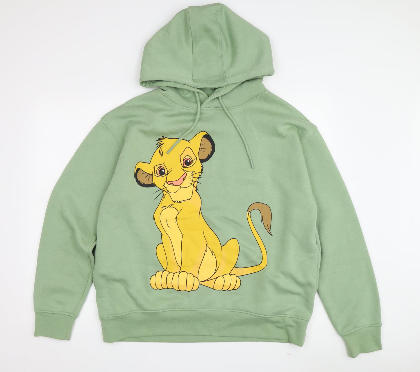 Unisex Adults UK Size M Disney Green Pullover Hoodie