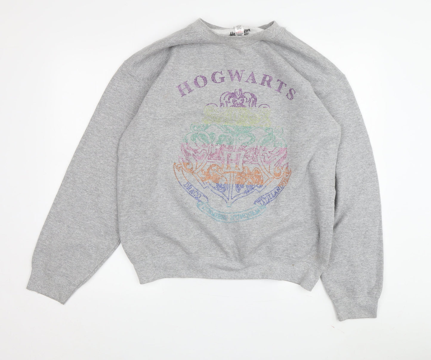 Womens UK Size M Harry Potter Grey Pullover Sweatshirt