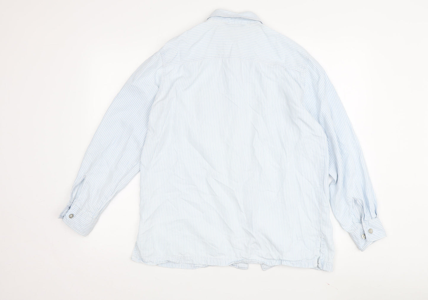 Womens UK Size 14 Marks and Spencer Blue  Button-Up
