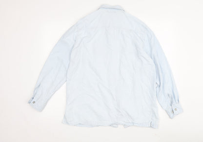 Womens UK Size 14 Marks and Spencer Blue  Button-Up