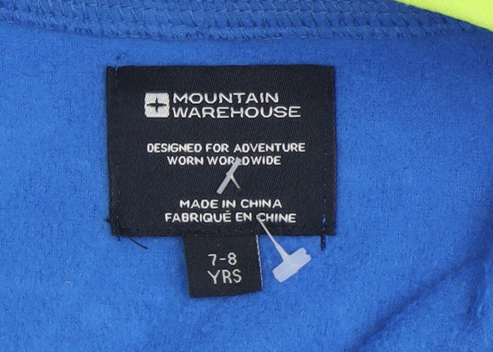 Mountain Warehouse Boys Blue Fleece Henley Sweatshirt 7-8 Years