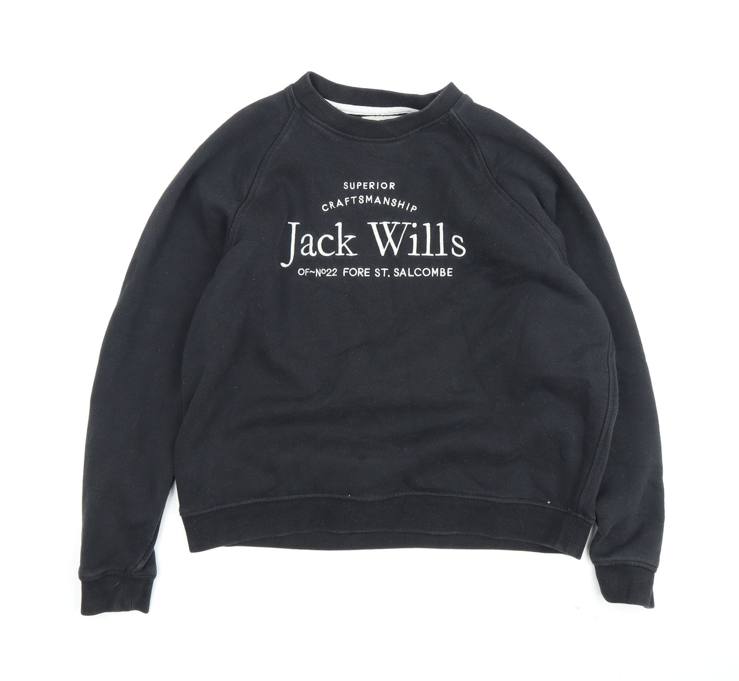 Womens UK Size 16 Jack Wills Black Pullover Sweatshirt