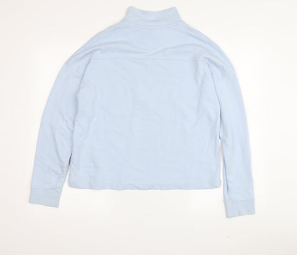 U.S. Polo Assn. Women's Blue Cotton Pullover Sweatshirt