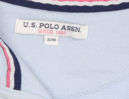 U.S. Polo Assn. Women's Blue Cotton Pullover Sweatshirt