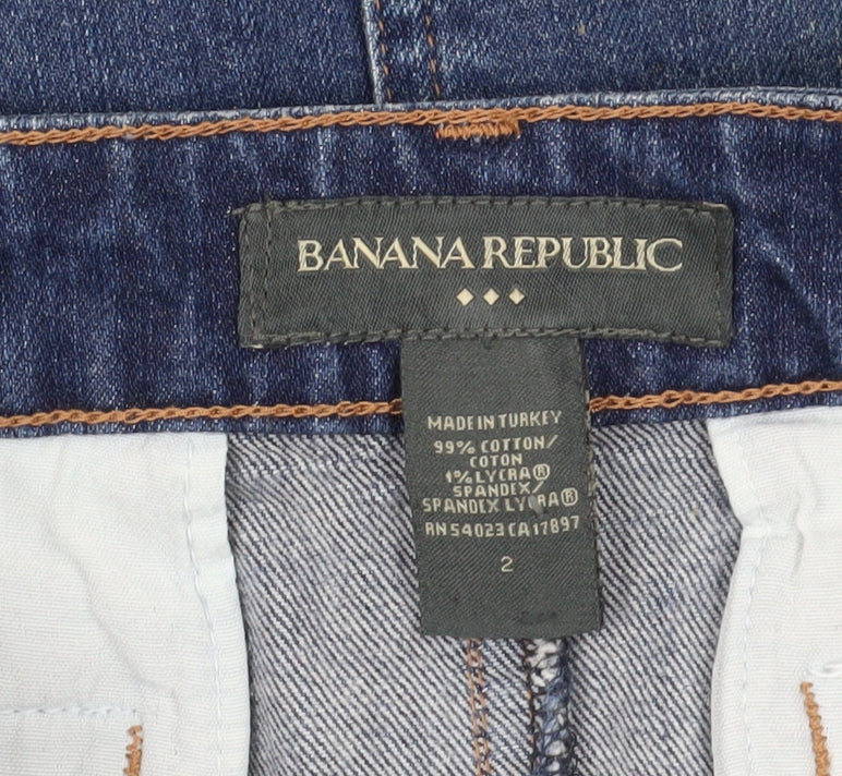 Banana Republic Women's Blue Denim Pencil Skirt Size 2