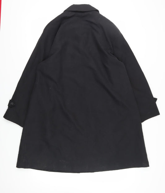 Alexon Women's Black Long Overcoat Size 8