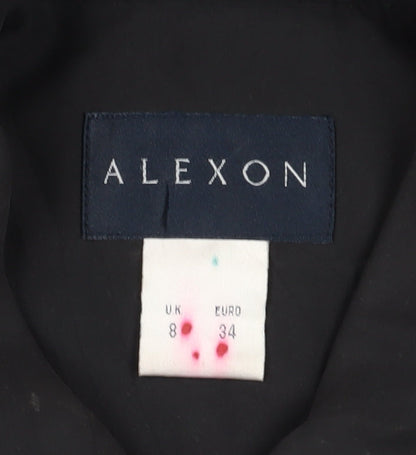 Alexon Women's Black Long Overcoat Size 8