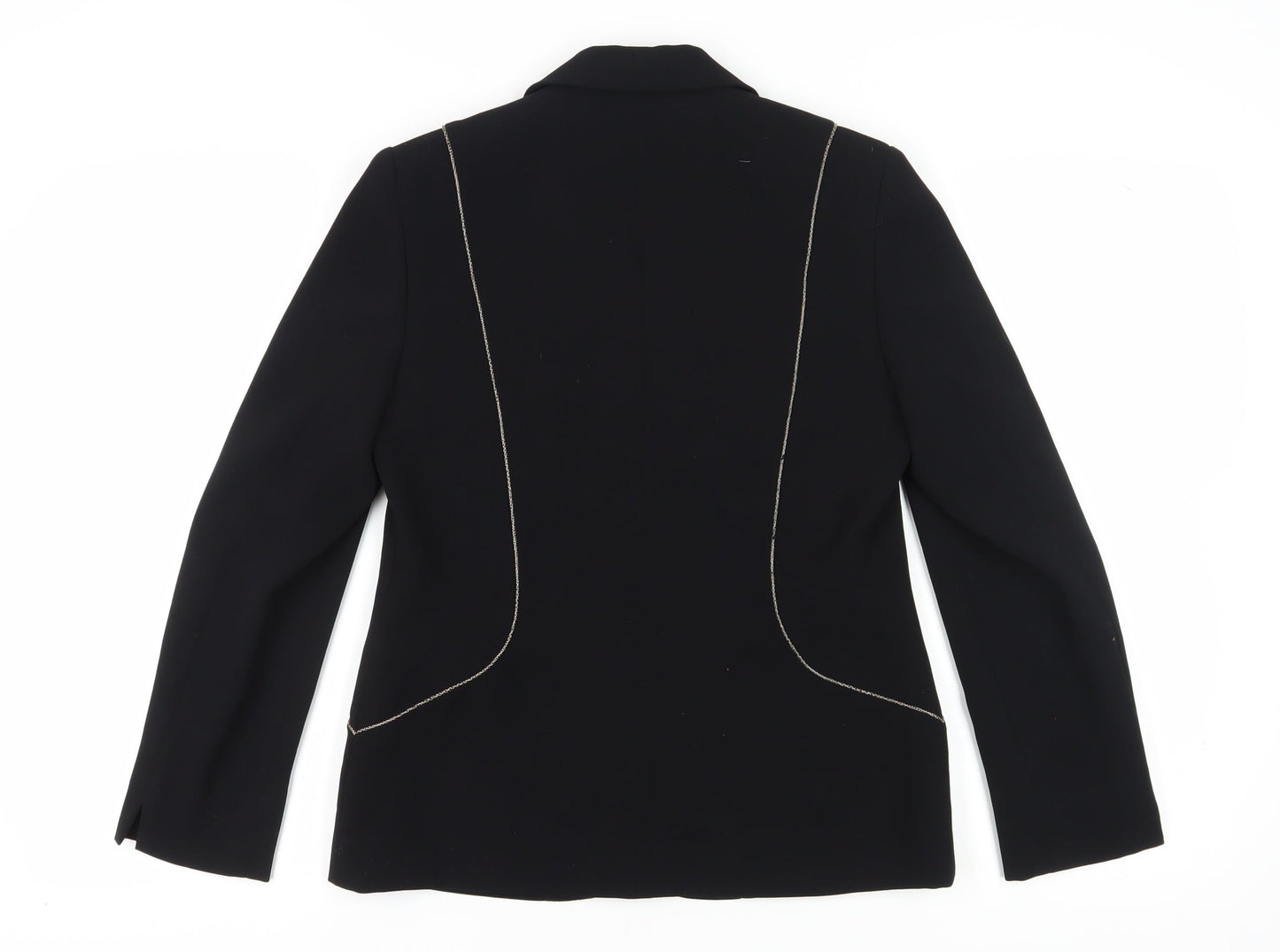 Jacques Vert Women's Black Blazer Size 10 Classic Fit