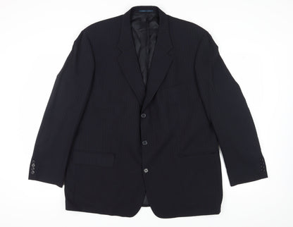 Mens UK Size 48 Pierre Cardin Regular Blue Suit Jacket