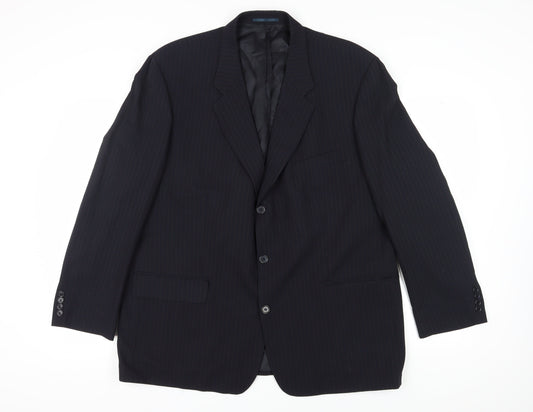 Mens UK Size 48 Pierre Cardin Regular Blue Suit Jacket