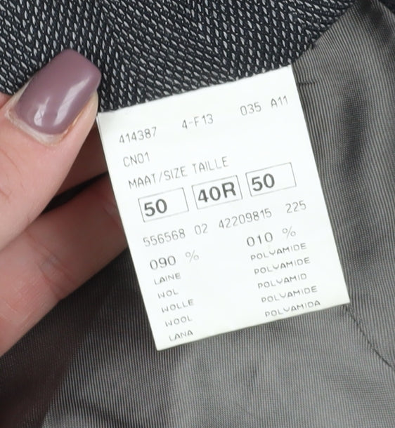 Mens UK Size 40 Van Gils Regular Grey Suit Jacket