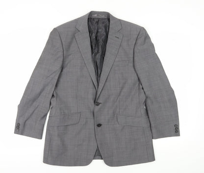 Mens UK Size 40 Jeff Banks  Grey Suit Jacket