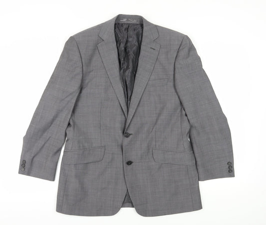 Mens UK Size 40 Jeff Banks  Grey Suit Jacket
