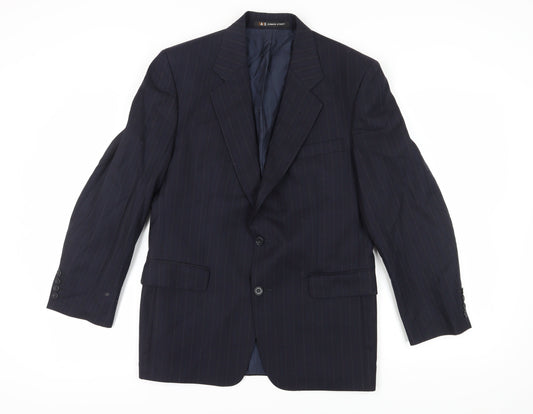 Mens UK Size 38 DAKS Regular Blue Suit Jacket
