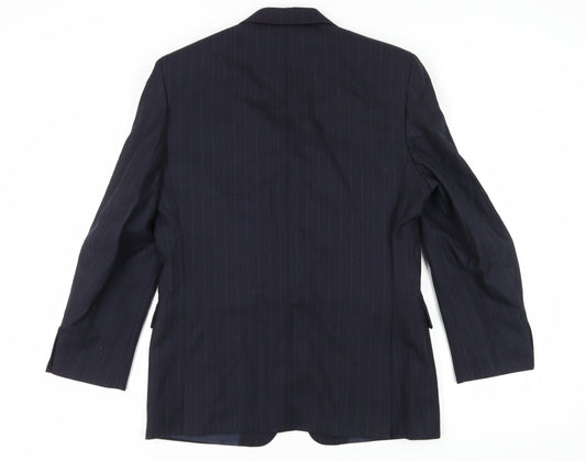 Mens UK Size 38 DAKS Regular Blue Suit Jacket