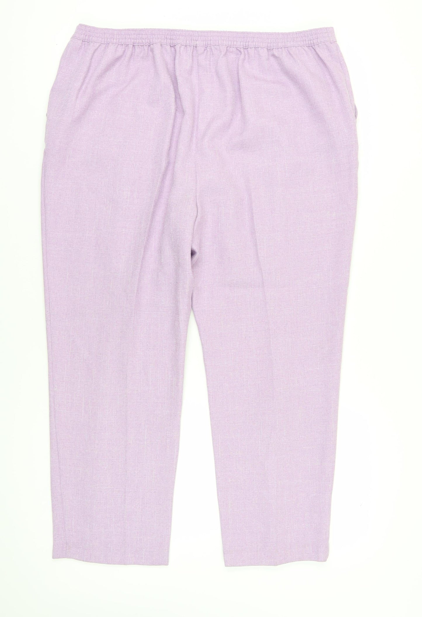 Womens UK Size 22 Honor Millburn Regular Fit Dress Pants Purple Trousers