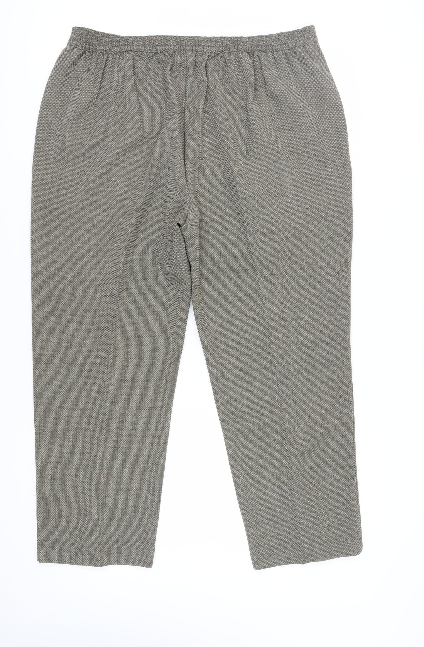 Womens UK Size 22 Honor Millburn Classic Fit Straight Grey Trousers