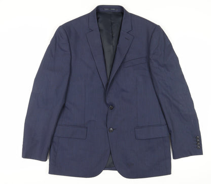 Mens UK Size 42 Jaeger Regular Blue Suit Jacket
