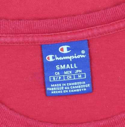 Mens UK Size S Champion Red  T-Shirt
