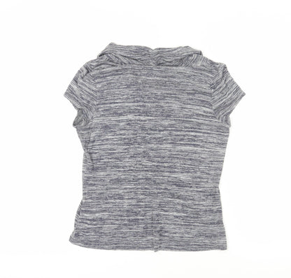 Jasper Conran Women's Grey Striped T-Shirt, Size 14, Casual