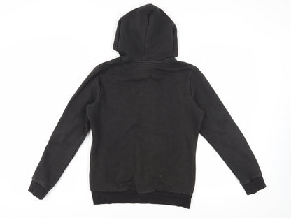 Puma Unisex Black Hoodie, Size 5, Logo Accents