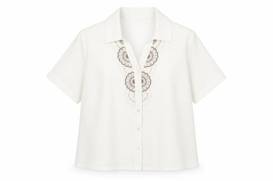 Womens UK Size 14 Eastex White  Button-Up