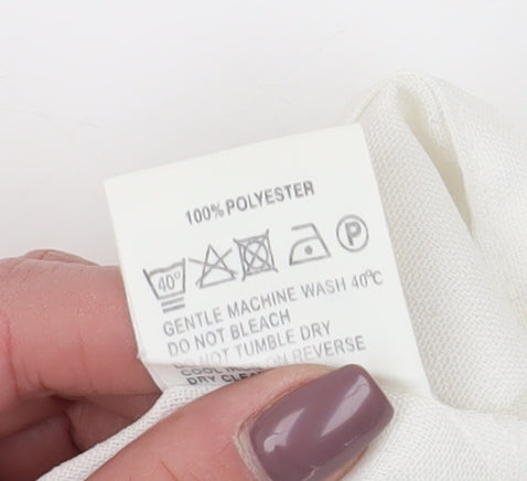 Womens UK Size 14 Eastex White  Button-Up