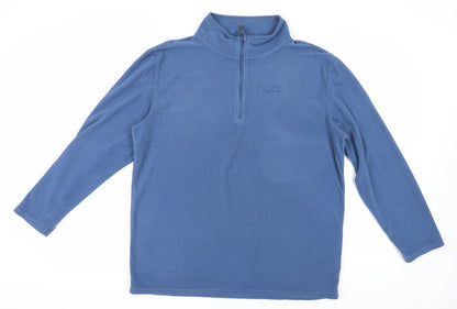 Mens UK Size L Peter Storm Blue 1/4 Zip Sweatshirt