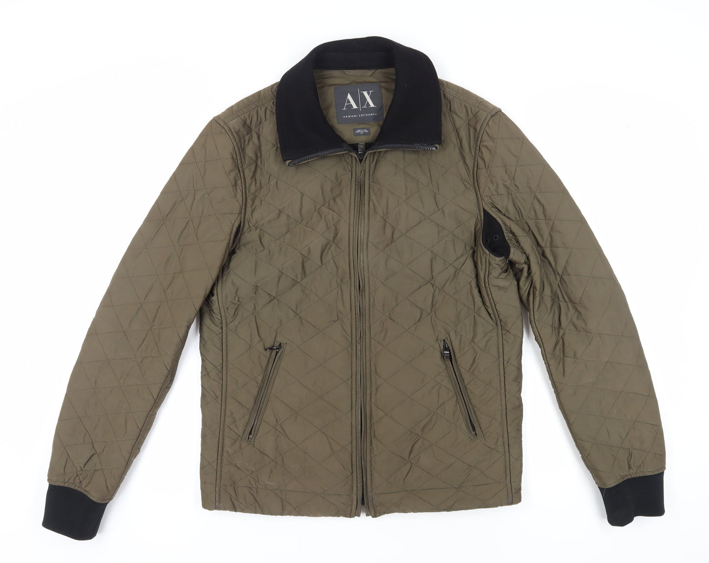 Armani Exchange Men's Green Quilted Jacket S