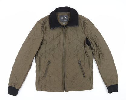 Armani Exchange Men's Green Quilted Jacket S