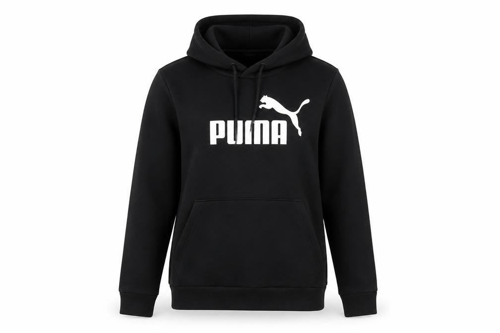 Unisex Adults UK Size 10 PUMA Black Pullover Hoodie