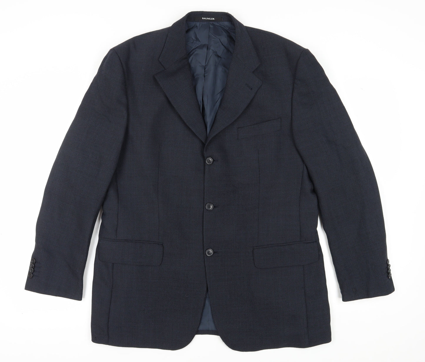 Mens UK Size 44 Baumler Regular Blue Suit Jacket