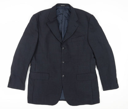 Mens UK Size 44 Baumler Regular Blue Suit Jacket