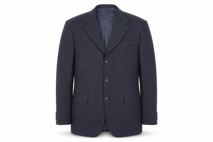 Bäumler Men's Blue Single Breasted Wool Suit Jacket Size 44