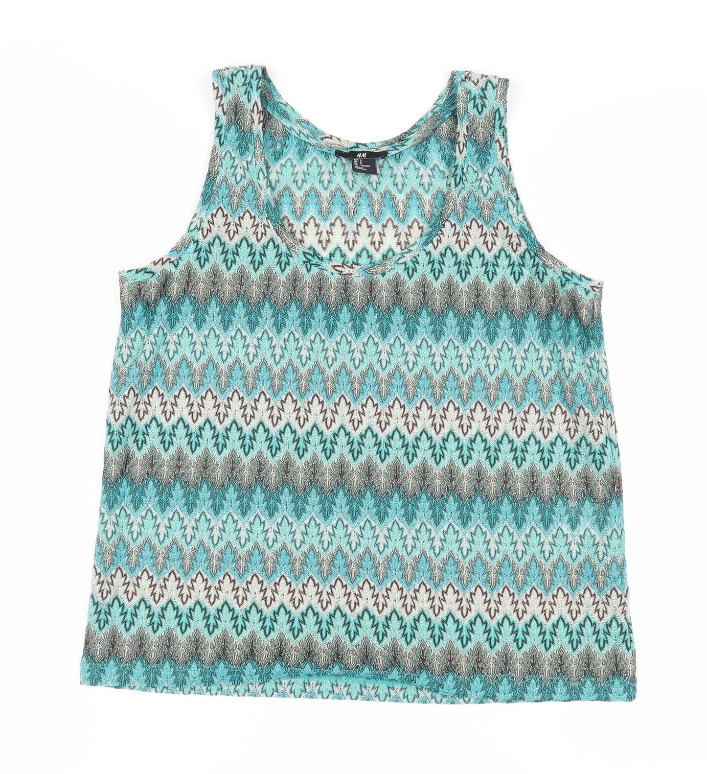 Womens UK Size S H&M Multicoloured Basic Tank