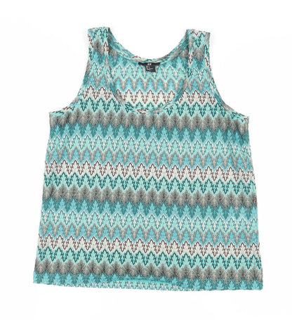 Womens UK Size S H&M Multicoloured Basic Tank