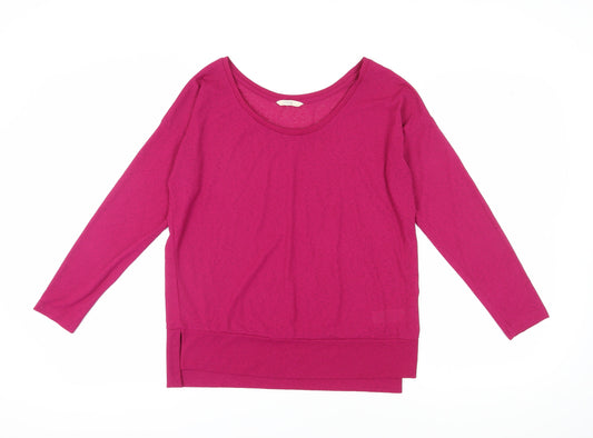 Womens UK Size 12 NEXT Pink Basic T-Shirt