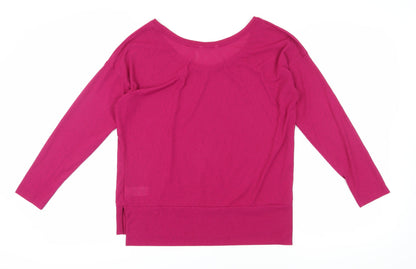 Womens UK Size 12 NEXT Pink Basic T-Shirt