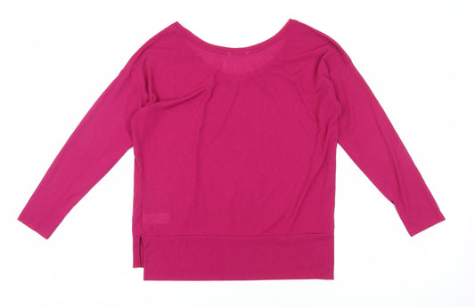 Womens UK Size 12 NEXT Pink Basic T-Shirt