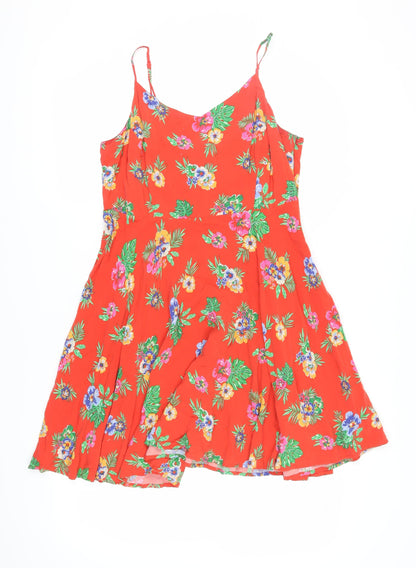 Old Navy Women's Red Floral Slip Dress XL
