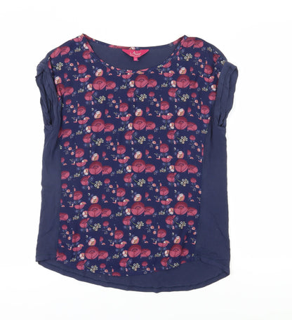 Womens UK Size S Ness Blue  T-Shirt
