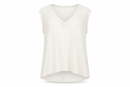 Womens UK Size 12 Zara Ivory Basic Tank