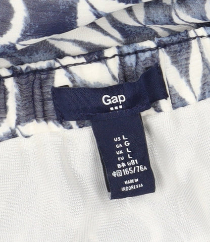 Gap Women's Blue Geometric Skirt L - Excellent Condition