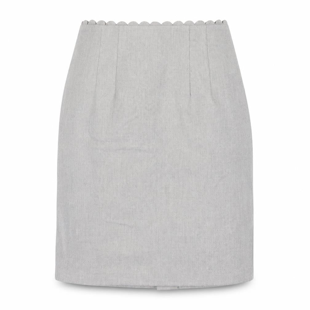 Oasis Women's Grey Pencil Skirt Size 12 for Business Wear