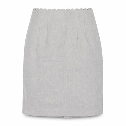 Oasis Women's Grey Pencil Skirt Size 12 for Business Wear